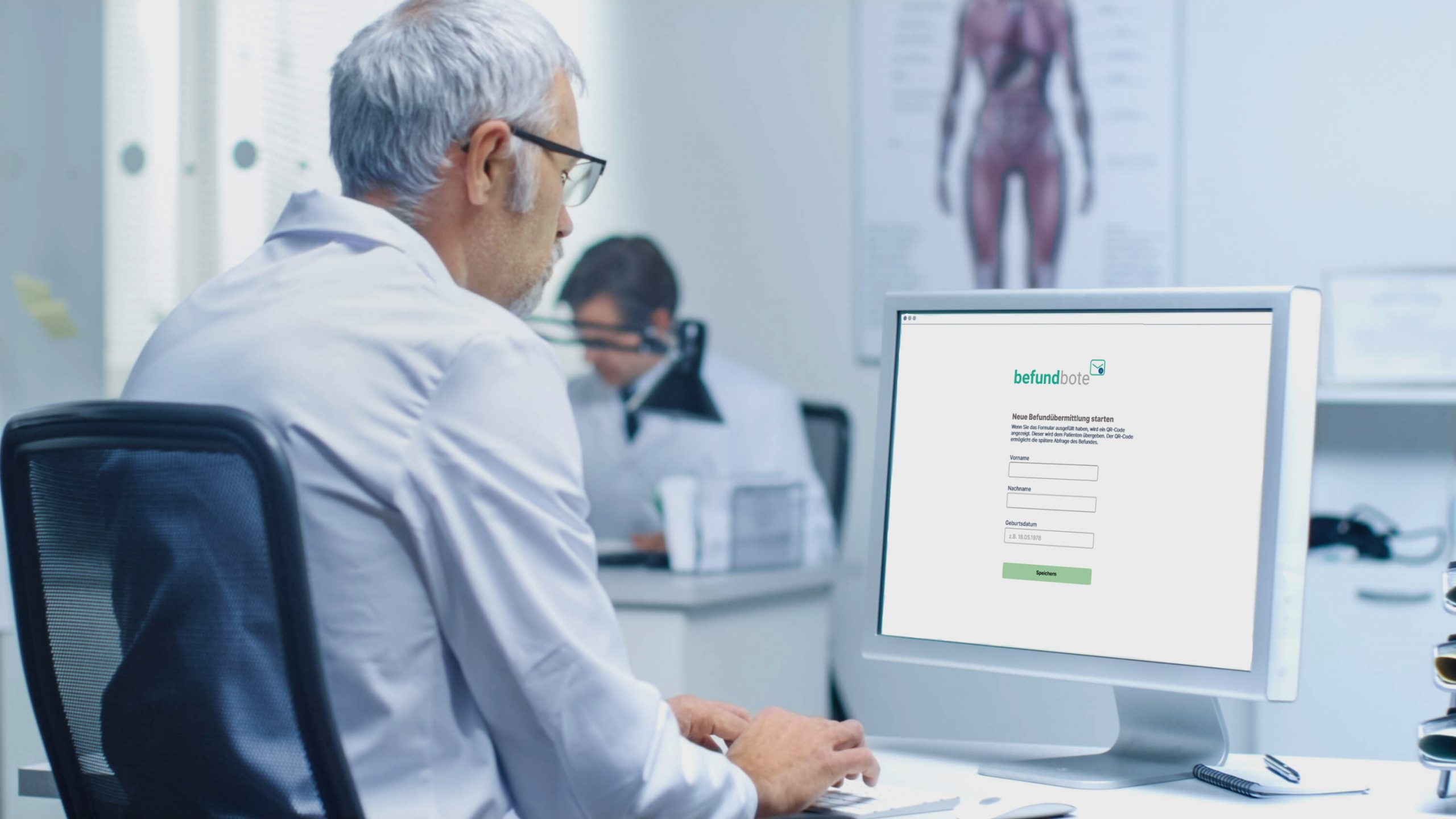 Arzt mit befundbote Desktop